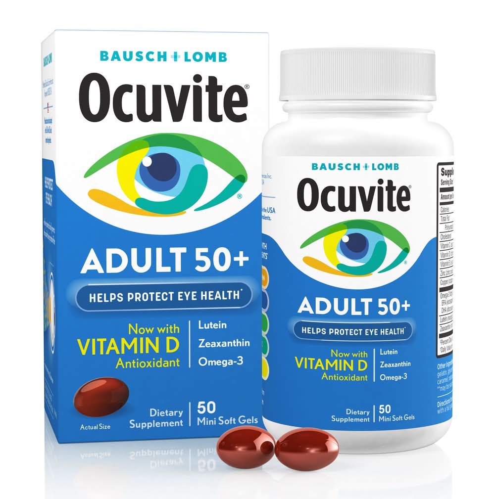 Ocuvite Adult 50+ Softgels Eye Vitamin & Minerals Supplement (3.2 oz)