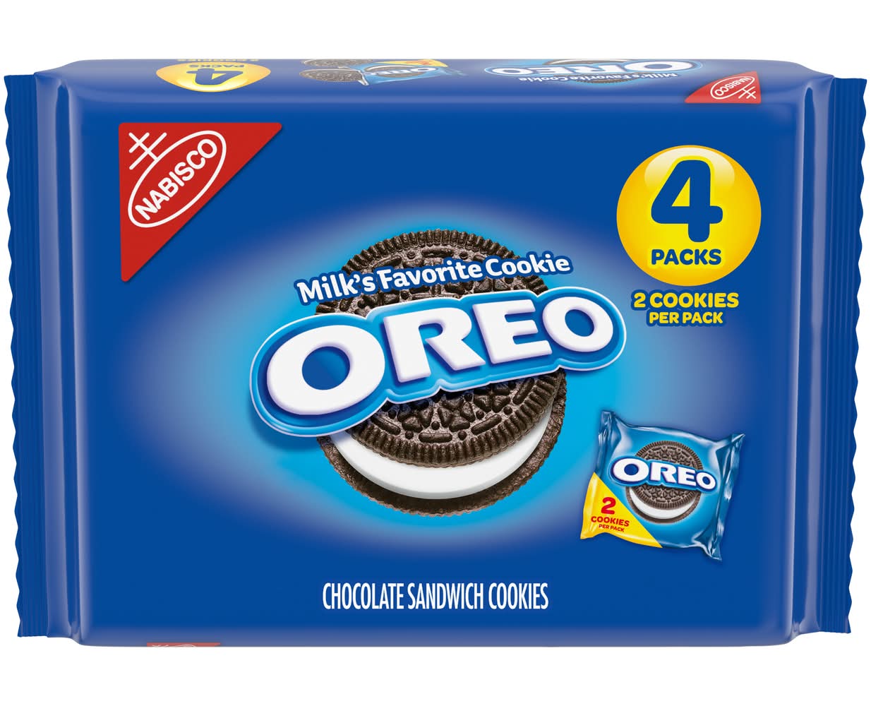 Oreo Chocolate Sandwich Milk's Favorite Cookies (4 x 0.78 oz)