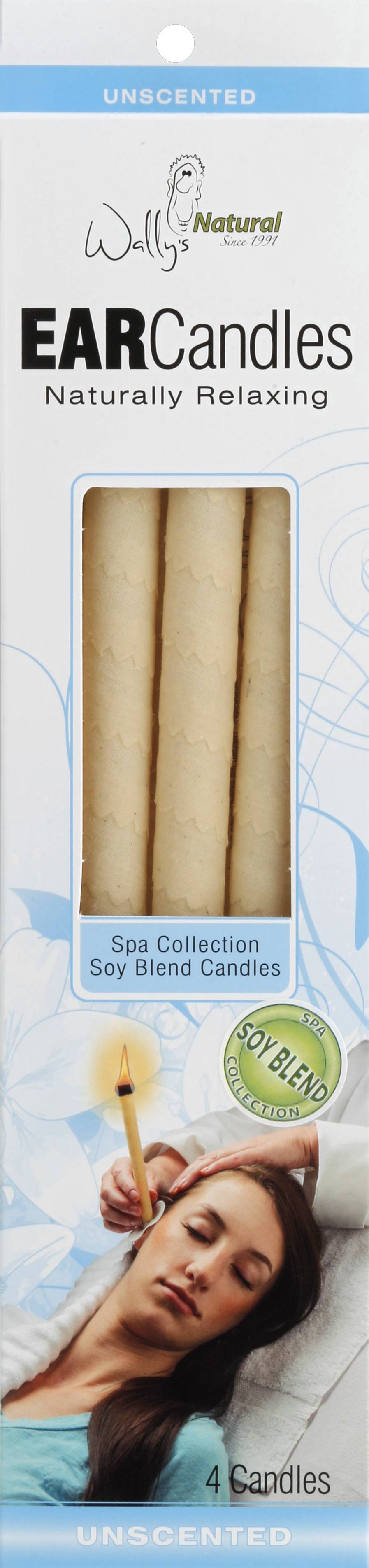 Wally’s Natural Unscented Soy Blend Ear Candles (4 ct)