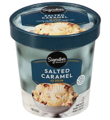 Signature Select Ice Cream Salted Caramel 1 Pt - 1 Pt