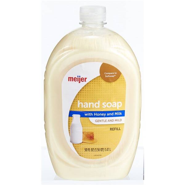 Meijer Liquid Hand Soap Refill Milk & Honey 50 oz