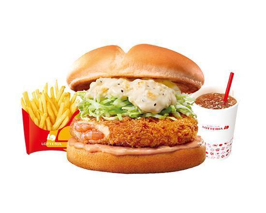 【セット】エビバーガー Shrimp Burger Set