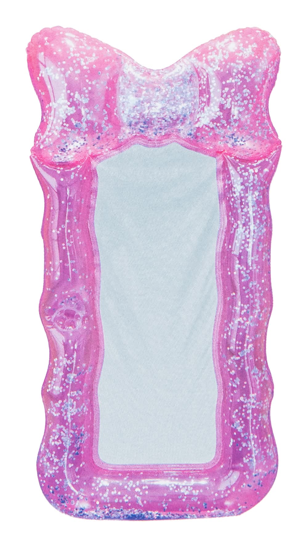 Inflatable Mesh Glitter Lounger With Cupholder