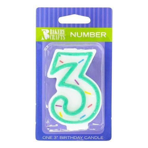 Bakery Crafts Number 3 Candle (1 unit)