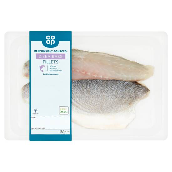 Co-op Sea Bass Fillets (180g)