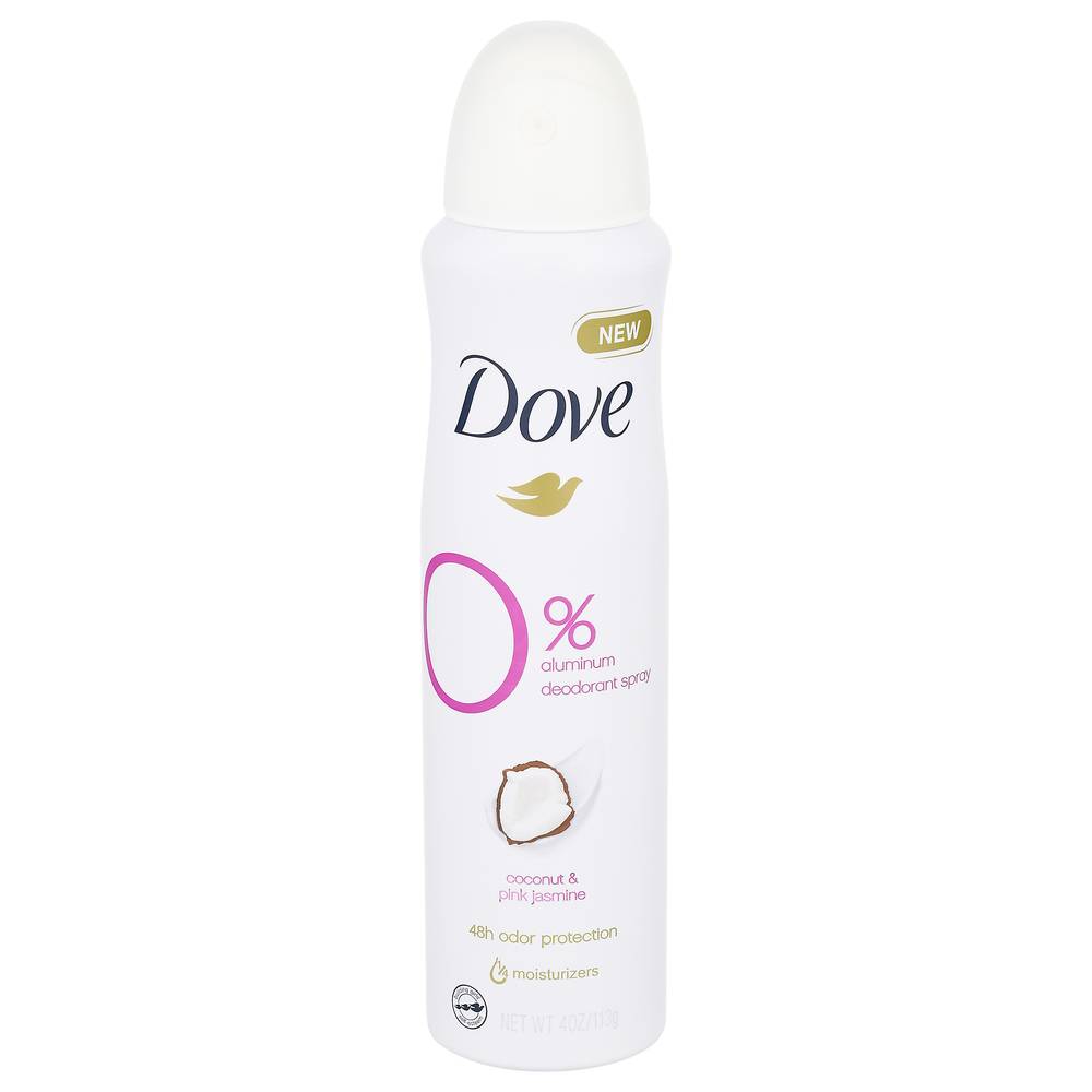 Dove Coconut & Pink Jasmine Aluminum Free Deodorant Spray (4 oz)