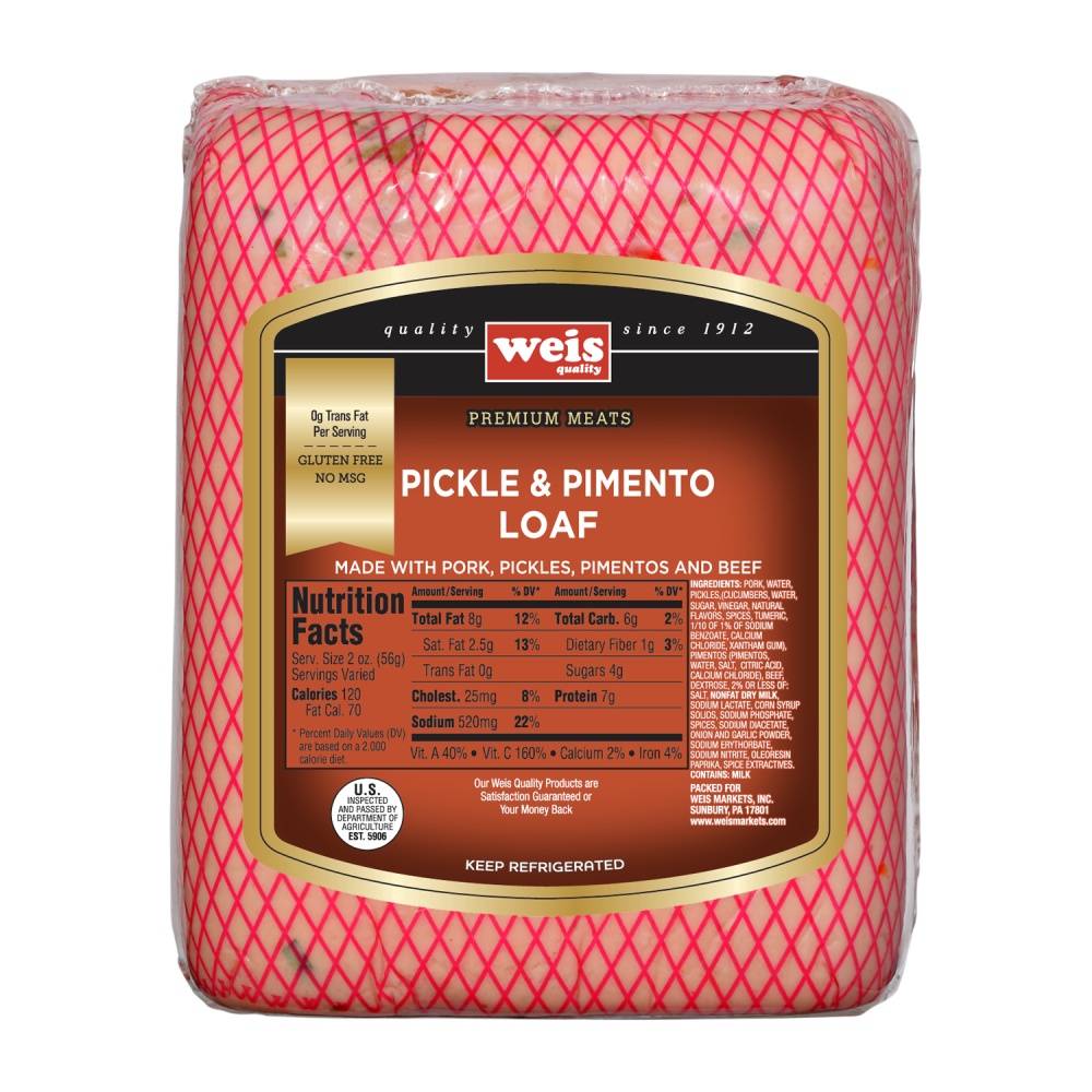 Weis Quality Pickle & Pimento Loaf