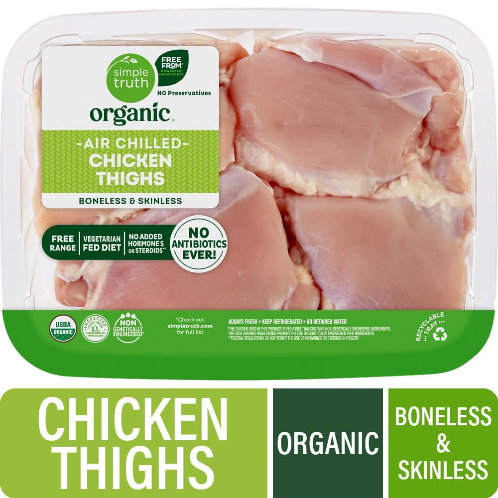 Simple Truth Organic® Boneless & Skinless Fresh Organic Chicken Thighs