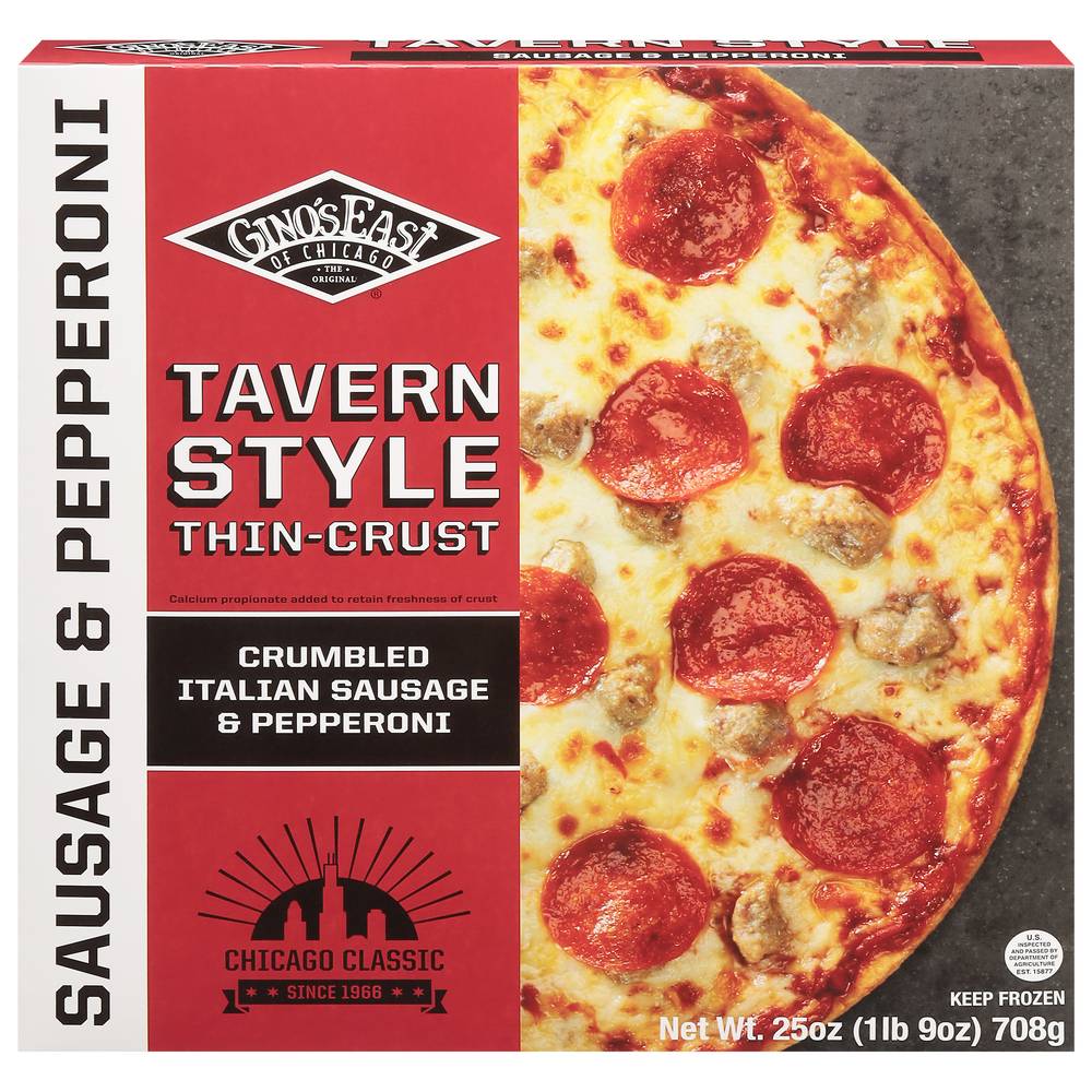 Gino's East Sausage + Pepperoni Pizza (1.56 lbs)