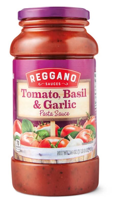 Reggano Tomato, Basil and Garlic Pasta Sauce