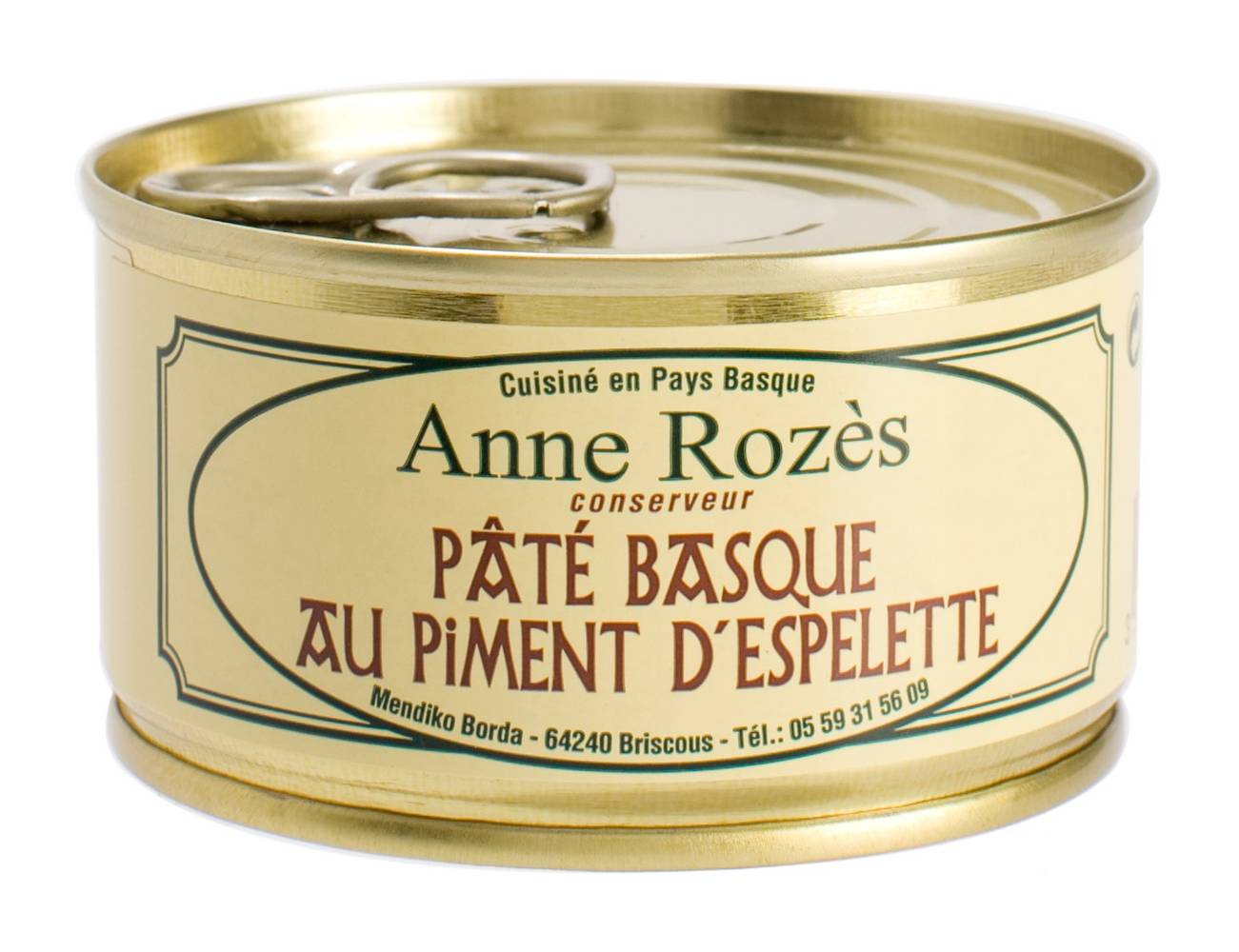 Anne Rozès - Pâté basque au piment d'espelette aop (130g)