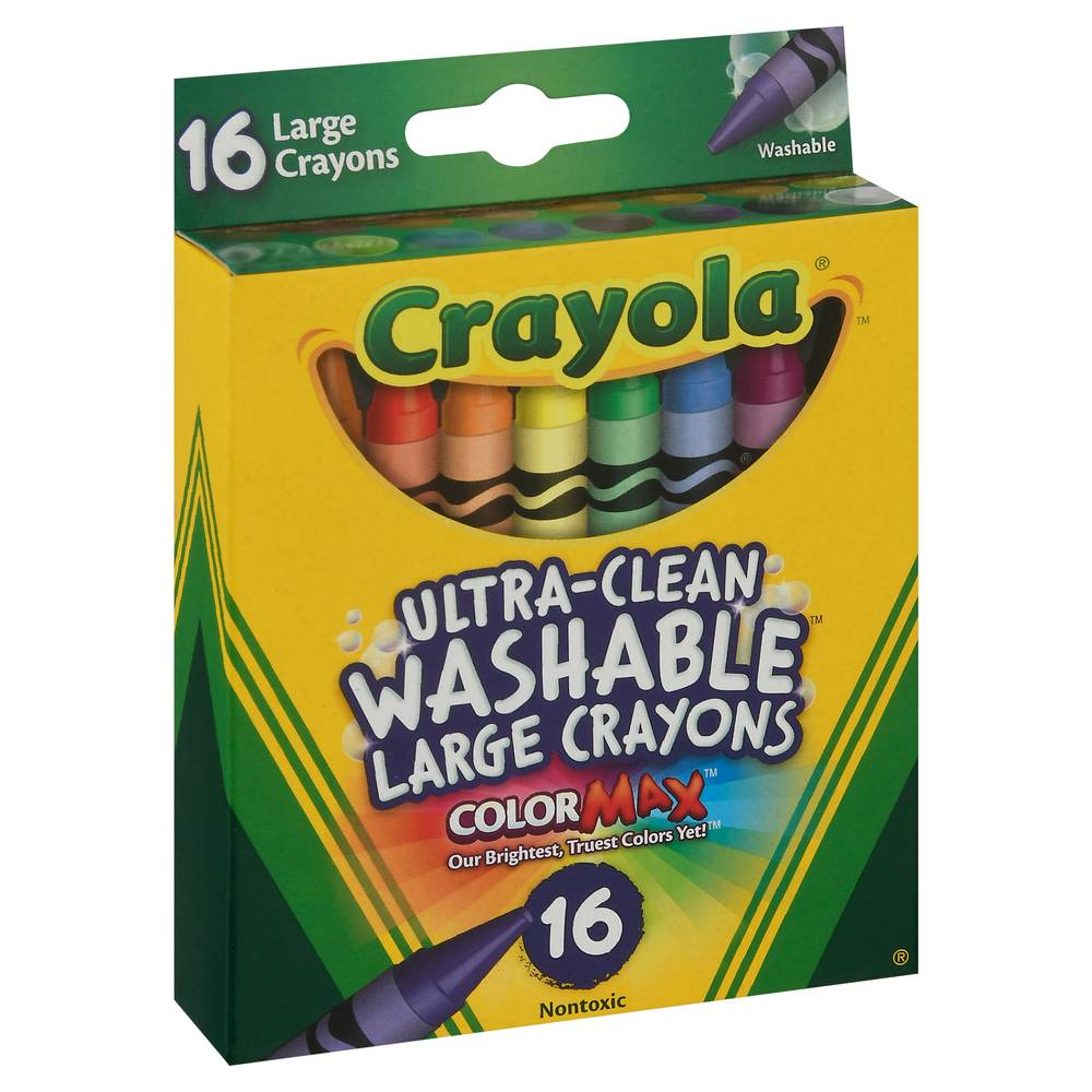Crayola Washable Large Crayons (3.6 oz)