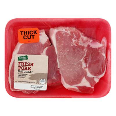 Pork Loin Center Cut Chops Bone In Thick Cut