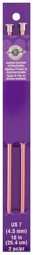 Loops & Threads Anodized Aluminum Knitting Needles, 10" (2 ct)