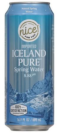 Nice! Iceland Pure 8.88 Ph Spring Water (16.9 fl oz)