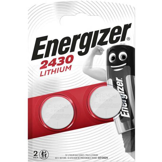 Energizer 2 Piles Cr2430 Lithium