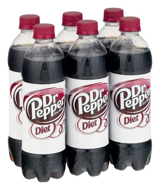 Dr Pepper · Diet Original Flavor Soda (6 x 16.9 fl oz)