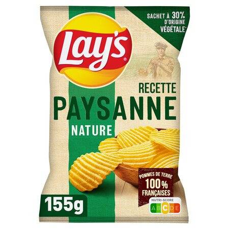 Chips Recette paysanne nature LAYS - le paquet de 155g