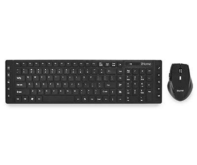 Ihome 2.4-ghz. Wireless Keyboard & Mouse (black)