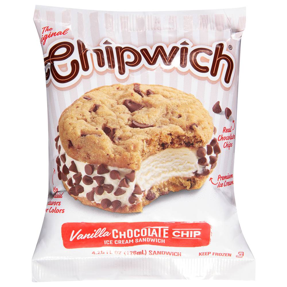 Chipwich Vanilla Chocolate Chip Ice Cream Sandwich 4.25 fl oz