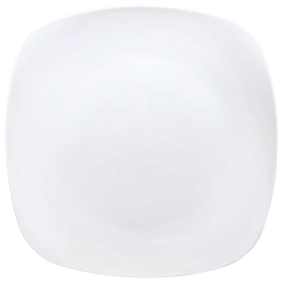 Royal Norfolk Contemporary Square Stoneware Plates, 11x11 in, White