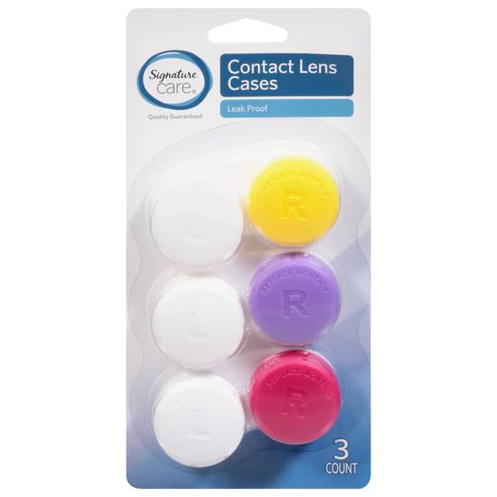 Signature Care Contact Lens Cases (3 cases)