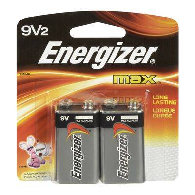 Energizer · Piles alcalines 9V, Max (2 un) - 9V Max alkaline batteries (2 units)