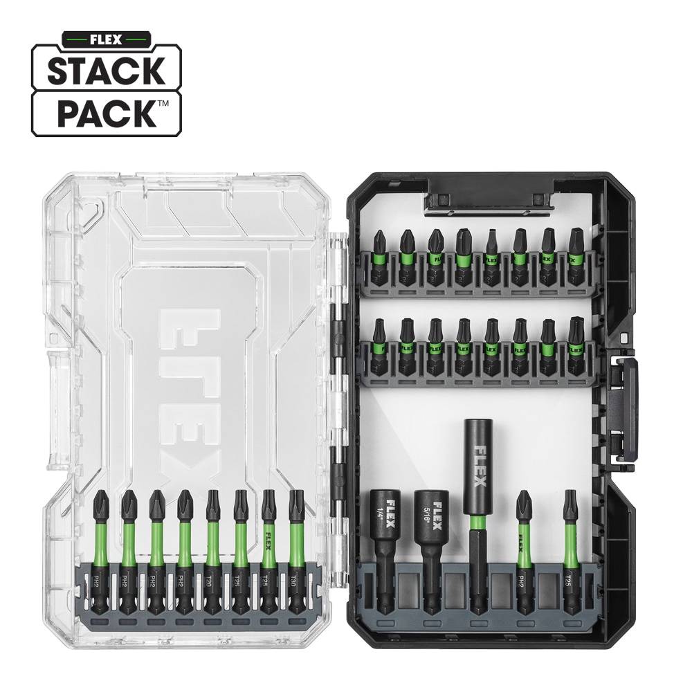 FLEX STACK PACK 1/4-in Impact Driver Bit (29-Piece) | FAM10101-29