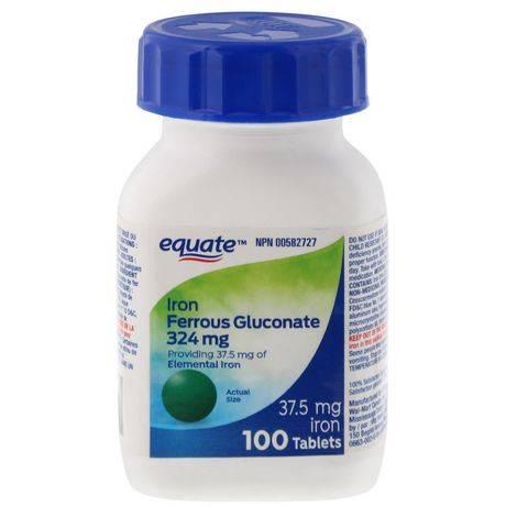 Equate Iron Ferrous Gluconate 324 mg