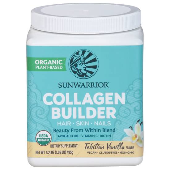 Sunwarrior Tahitian Vanilla Flavor Collagen Builder