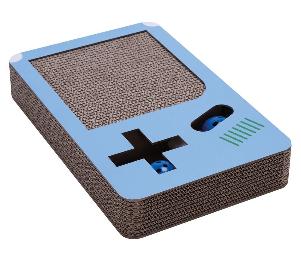 Heart to Tail Video Game Cat Scratcher with Catnip