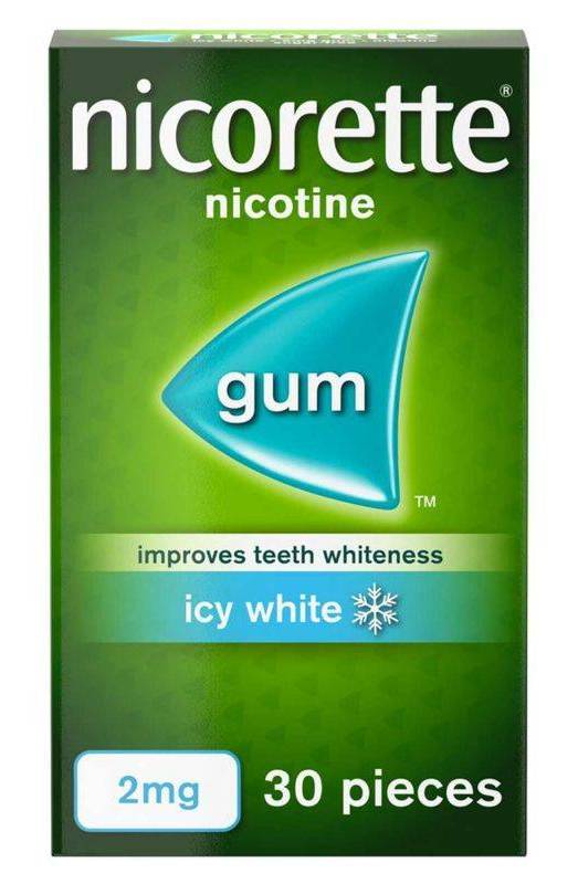 Nicorette Icy White 2mg Gum - 30 Pieces