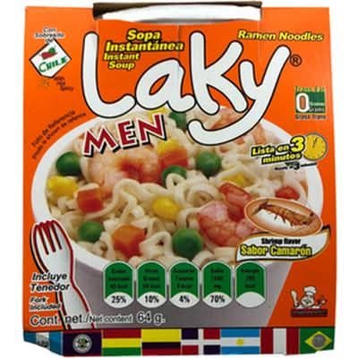 Sopa Instantánea Laky Men Camarón 64 g