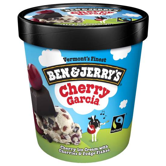 Ben & Jerry's Cherry Garcia Ice Cream Pint, 16 OZ