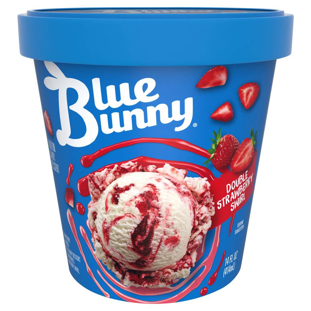 Blue Bunny Double Strawberry Frozen Dairy Dessert (14 fl oz)