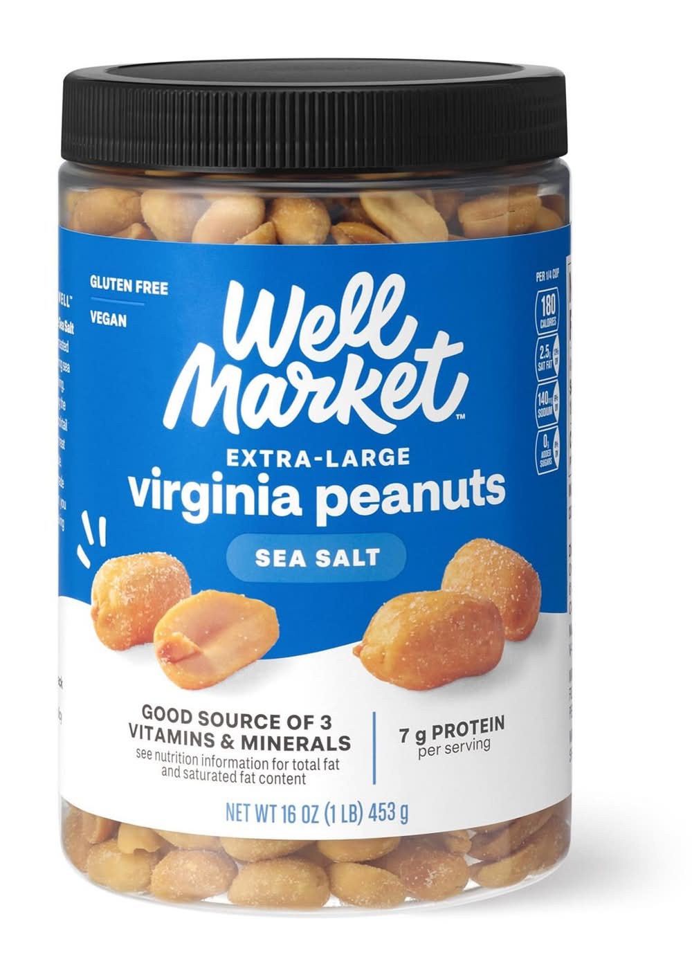 Well Market Sea Salt Virginia Peanuts, XL (16 oz)
