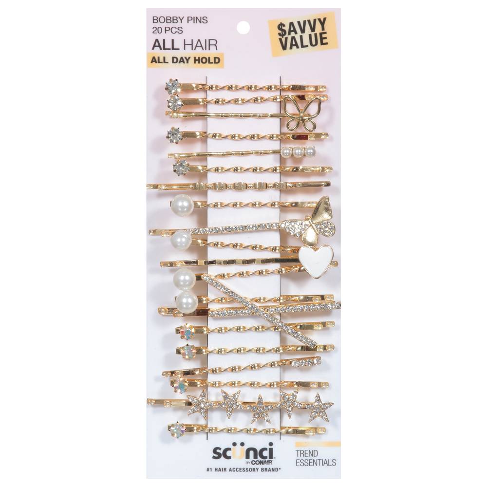 Scunci Savvy Value Bobby Pins (20 ct)