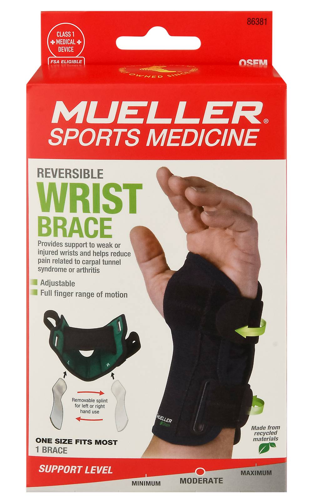 Mueller Reversible Wrist Brace