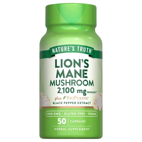 Nature's Truth Super Lion's Mane Mushroom Supplement