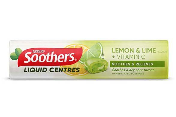 Soothers Lemon Lime 10 Lozenges
