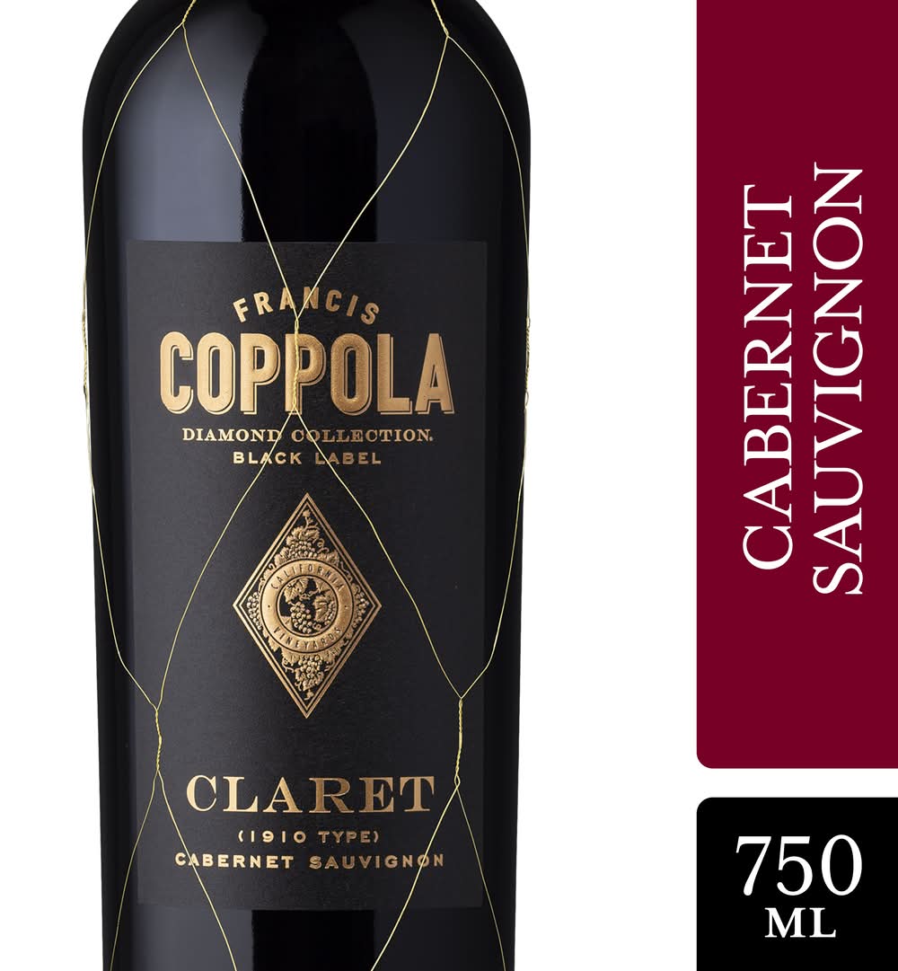 Francis Coppola Diamond Collection Black Label Claret Cabernet Sauvignon Red Wine (750 ml)