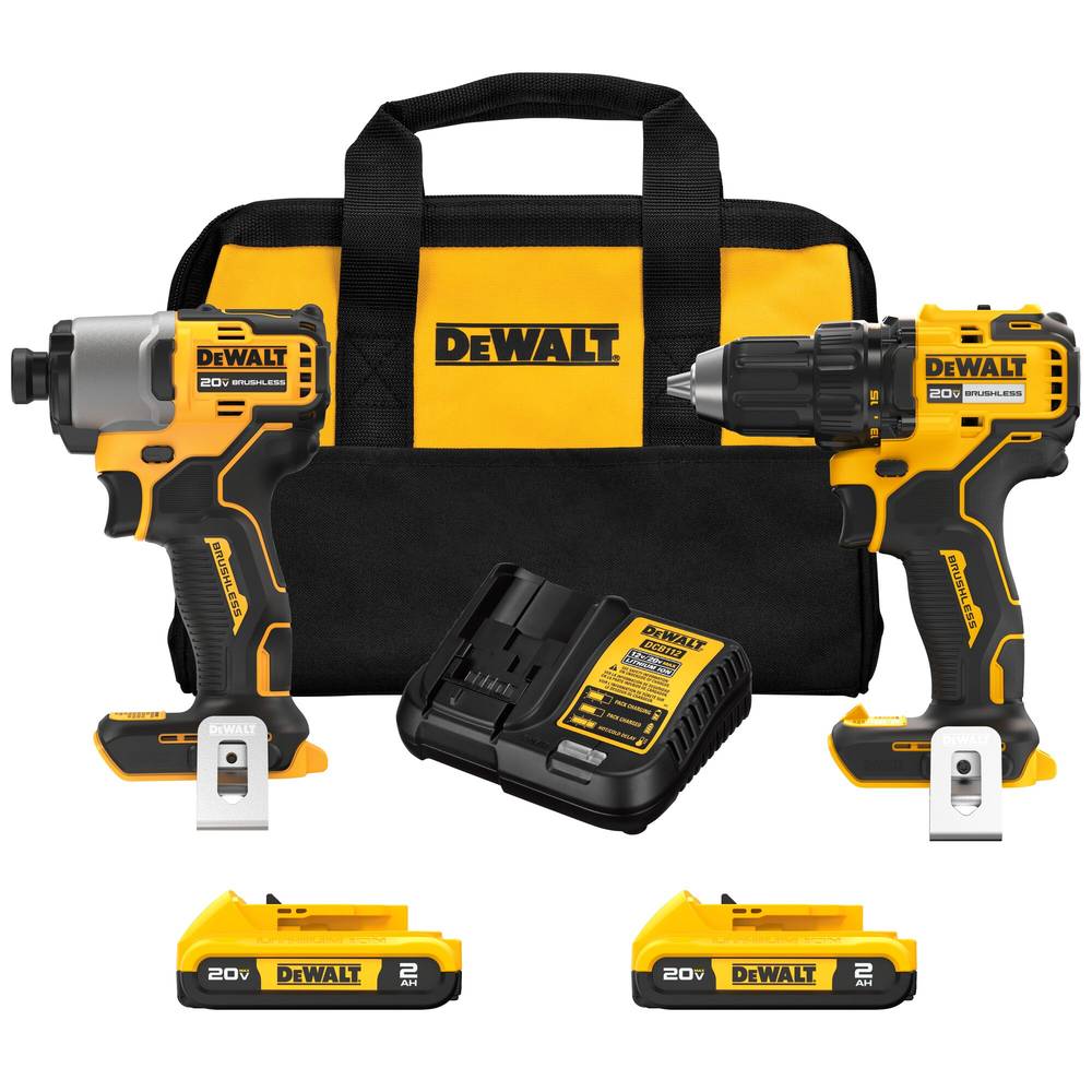 DEWALT 20V MAX 2-Tool Brushless Power Tool Combo Kit with Soft Case (2-Batteries and Charger Included) | DCK227D2