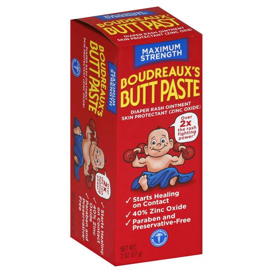Boudreaux's Maximum Strength Butt Paste Diaper Rash Ointment