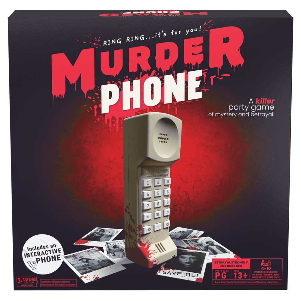 Spin Master Murder Phone Social Deduction Party Board Game, 13+ Years