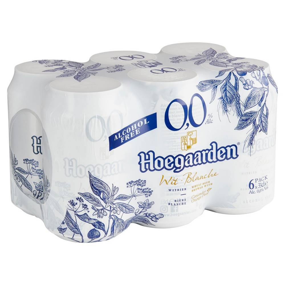 Hoegaarden Blanche 0.0 % Alc Canettes 6 x 33 cl