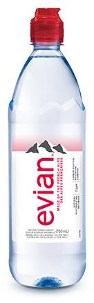 Evian Natural Spring Water (750 ml)