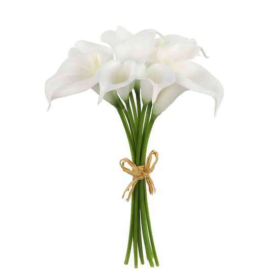 14" White Calla Lily Bundle By Ashland