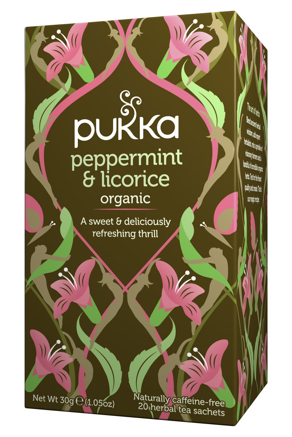 Pukka Organic Naturally Caffeine- Free Herbal Tea Sachets (30g, 20 pack)