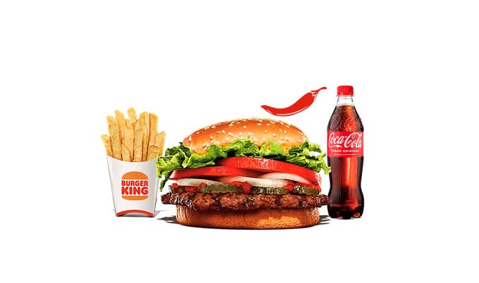 Menú Spicy Whopper® (1 carne) Grande