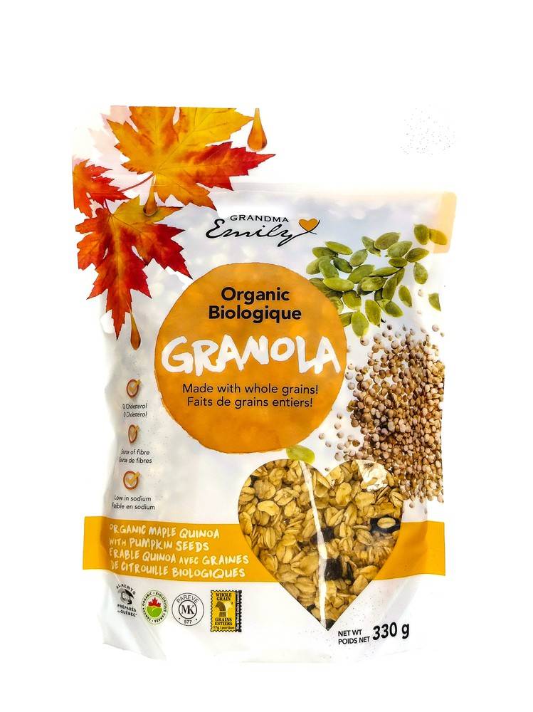 GRANDMA EMILY Maple Quinoa & Pumpkin Seeds Granola (330 g)